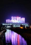 31 January 2009; A general view of the fireworks over Croke Park during activities which mark the start of the 125th Anniversary Celebrations of the founding of the GAA in 1884. Dublin v Tyrone, Allianz GAA National Football League, Division 1, Round 1, Croke Park, Dublin. Photo by Sportsfile