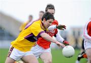 1 February 2009; Ciaran Lyng, Wexford, in action against Finnian Moriarty, Armagh. Allianz National Football League, Division 2, Round 1, Wexford v Armagh, Wexford Park, Wexford. Picture credit: Matt Browne / SPORTSFILE