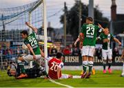 21 August 2015; Garry Buckley, left, Cork City, scoring his side's first goal. Irish Daily Mail FAI Cup, Third Round, Cork City v St Patrick's Athletic, Turners Cross, Cork. Picture credit: Eóin Noonan / SPORTSFILE