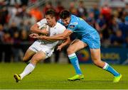 21 August 2015; Colm O'Shea, Leinster, is tackled by Jacob Stockdale, Ulster. Pre-Season Friendly, Ulster v Leinster, Kingspan Stadium, Ravenhill Park, Belfast, Co. Antrim. Picture credit: Oliver McVeigh / SPORTSFILE