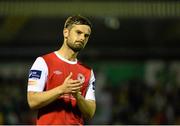 21 August 2015; St Patrick's Athletic's Greg Bolger, disappointed at the end of the game. Irish Daily Mail FAI Cup, Third Round, Cork City v St Patrick's Athletic, Turners Cross, Cork. Picture credit: David Maher / SPORTSFILE