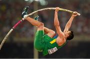 22 August 2015; Augusto De Oliveira of Brazil in action during the Men's Pole Vault qualification. IAAF World Athletics Championships Beijing 2015 - Day 1, National Stadium, Beijing, China. Picture credit: Stephen McCarthy / SPORTSFILE