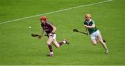 22 August 2015; Conor Whelan, Galway, in action against Richie Egan, Limerick. Bord Gáis Energy GAA Hurling All Ireland U21 Championship, Semi-Final, Limerick v Antrim. Semple Stadium, Thurles, Co. Tipperary. Picture credit: Ray McManus / SPORTSFILE