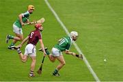 22 August 2015; Cian Lynch, Limerick, in action against Kevin McHugo, Galway. Bord Gáis Energy GAA Hurling All Ireland U21 Championship, Semi-Final, Limerick v Antrim. Semple Stadium, Thurles, Co. Tipperary. Picture credit: Ray McManus / SPORTSFILE
