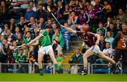 22 August 2015; David Dempsey, Limerick, in action against Seán Sweeney, Galway. Bord Gáis Energy GAA Hurling All Ireland U21 Championship, Semi-Final, Limerick v Antrim. Semple Stadium, Thurles, Co. Tipperary. Picture credit: Dáire Brennan / SPORTSFILE