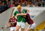 22 August 2015; Tom Morrissey, Limerick, in action against Shane Cooney, Galway. Bord Gáis Energy GAA Hurling All Ireland U21 Championship, Semi-Final, Limerick v Antrim. Semple Stadium, Thurles, Co. Tipperary. Picture credit: Dáire Brennan / SPORTSFILE