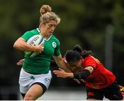 23 August 2015; Alison Miller, Ireland, in action against Shichao Sun, China. Women's Sevens Rugby Tournament, Ireland v China. Picture credit: Eoin Noonan / SPORTSFILE