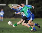 4 February 2009; Kevin Smyth, Athlone IT, in action against Paul Flynn, DIT. Sigerson Cup, DIT v Athlone IT. Grangegorman, Dublin. Picture credit: Stephen McCarthy / SPORTSFILE