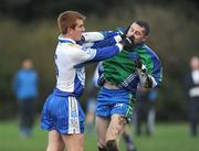 4 February 2009; Niall O'Shea, DIT, and James McKeague, Athlone IT, tussle off the ball. Sigerson Cup, DIT v Athlone IT. Grangegorman, Dublin. Picture credit: Stephen McCarthy / SPORTSFILE