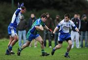 4 February 2009; Rory O'Connor, Athlone IT, in action against Ross Glavin, left, and Kevin McCoy, DIT. Sigerson Cup, DIT v Athlone IT. Grangegorman, Dublin. Picture credit: Stephen McCarthy / SPORTSFILE