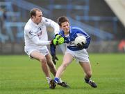 1 February 2009; Peter McNulty, Laois, in action against Hugh McGrillen, Kildare. Allianz GAA National Football League, Division 2, Round 1, Laois v Kildare. O'Moore Park, Portlaoise, Co. Laois. Picture credit: Stephen McCarthy / SPORTSFILE