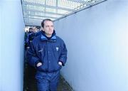 8 February 2009; Waterford Manager, Davy Fitzgerald,  makes his way to the pitch before the start of the game against Tipperary. Allianz GAA National Hurling League, Division 1, Round 1, Waterford v Tipperary, Walsh Park, Waterford. Picture credit: Matt Browne / SPORTSFILE