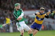 8 February 2009; Seamus Hickey, Limerick, in action against Tony Griffin, Clare. Allianz GAA National Hurling League, Division 1, Round 1, Limerick v Clare, Gaelic Grounds, Limerick. Picture credit: Brian Lawless / SPORTSFILE