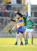 8 February 2009; Colin Ryan, Clare, in action against Damien Reale, Limerick. Allianz GAA National Hurling League, Division 1, Round 1, Limerick v Clare, Gaelic Grounds, Limerick. Picture credit: Brian Lawless / SPORTSFILE