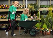 5 February 2009; Looking Sharp: Derval O’Rourke, left and Ailis McSweeney at the launch of the Woodie’s DIY Irish Indoor Track & Field Championships which take place in the Odyssey Arena in Belfast on Saturday and Sunday, February 7th & 8th. Photo by Sportsfile