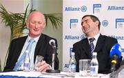 4 February 2009; At the launch of the 2009 Allianz National Hurling Leagues are Brian Cody, left, Kilkenny manager with Liam Sheedy, Tipperary manager. Allianz Headquarters, Elmpark, Merrion Road, Dublin. Picture credit: Brendan Moran / SPORTSFILE