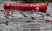 23 August 2015; Competitors competing in the Vodafone Dublin City Triathlon 2015. Phoenix Park, Dublin. Picture credit: David Maher / SPORTSFILE