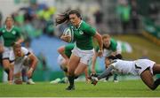 23 August 2015; Lucy Mulhall, Ireland, evades the tackle of Phumeza Gadu, South Africa. Women's Sevens Rugby Tournament, Finals, Ireland v South Africa. UCD, Belfield, Dublin. Picture Credit; Eóin Noonan