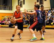 23 August 2015; Action from the U13 & O10 Boys Basketball match between Drimnagh/Inchicore, Co. Dublin and Rathmore/Gneeveguilla, Co. Kerry. HSE National Community Games Festival, Weekend 2. Athlone IT, Athlone, Co. Westmeath. Picture credit: Seb Daly / SPORTSFILE