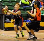 23 August 2015; Action from the U13 & O10 Boys Basketball match between Drimnagh/Inchicore, Co. Dublin and Rathmore/Gneeveguilla, Co. Kerry. HSE National Community Games Festival, Weekend 2. Athlone IT, Athlone, Co. Westmeath. Picture credit: Seb Daly / SPORTSFILE