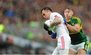 23 August 2015; Cathal McCarron, Tyrone, in action against  James O'Donoghue, Kerry. GAA Football All-Ireland Senior Championship, Semi-Final, Kerry v Tyrone. Croke Park, Dublin. Picture credit: Tomas Greally / SPORTSFILE