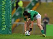 23 August 2015; Amee Leigh Crowe, Ireland, scores her side's first try. Women's Sevens Rugby Tournament, Cup Final, Ireland v Japan. UCD, Belfield, Dublin.