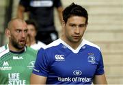 24 August 2015: Pictured are Kevin McLaughlin, Leinster, and John Muldoon, Connacht, in attendance at the Guinness PRO12 2015/16 Season Launch. Diageo HQ, Lakeside Drive, Park Royal, London, England. Picture credit: Paul Harding / SPORTSFILE