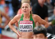 24 August 2015; Kerry O'Flaherty of Ireland following the Women's 3000m Steeplechase heats. IAAF World Athletics Championships Beijing 2015 - Day 3, National Stadium, Beijing, China. Picture credit: Stephen McCarthy / SPORTSFILE