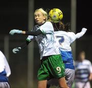 9 February 2009; Stephaine Roche, Republic of Ireland XI, in action against Josie Chubb, Reading. Women's Friendly International, Republic of Ireland XI v Reading. AUL Complex, Clonshaugh, Dublin. Picture credit: Stephen McCarthy / SPORTSFILE