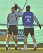 10 February 2009; Republic of Ireland's Paul McShane, left, and Kevin Doyle during squad training ahead of their World Cup qualifier against Georgia on Wednesday. Gannon Park, Malahide, Co. Dublin. Picture credit: David Maher / SPORTSFILE