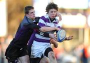 10 February 2009; David Quirke, Clongowes Wood College, in action against Robert Duke, Terenure College. Leinster Schools Senior Cup 2nd Round, Terenure College v Clongowes Wood College, Donnybrook, Dublin. Photo by Sportsfile
