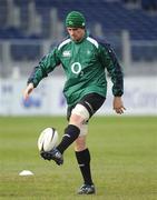 11 February 2009; Ireland's Alan Quinlan in action during squad training ahead of their RBS Six Nations Championship game against Italy on Sunday. RDS, Dublin. Picture credit: Brendan Moran / SPORTSFILE