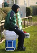 11 February 2009; Ireland prop Marcus Horan looks on during squad training ahead of their RBS Six Nations Championship game against Italy on Sunday. RDS, Dublin. Picture credit: Brendan Moran / SPORTSFILE
