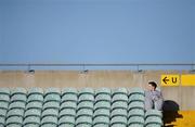 8 February 2009; A lone fan awaits the start of the match. Allianz GAA National Hurling League, Division 1, Round 1, Limerick v Clare, Gaelic Grounds, Limerick. Picture credit: Brian Lawless / SPORTSFILE