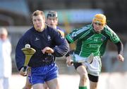 8 February 2009; Philip Brennan, Clare, in action against David Breen, Limerick. Allianz GAA National Hurling League, Division 1, Round 1, Limerick v Clare, Gaelic Grounds, Limerick. Picture credit: Brian Lawless / SPORTSFILE