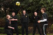 9 February 2009; Irish International player Kevin Kilbane, right, with players, from left, Ian Brady, Thomas Leonard, Darragh Dockrell and Barry Reilly at a photocall to launch the Sporting Fingal Special Olympics team. Portmarnock Hotel, Portmarnock, Co. Dublin. Photo by Sportsfile