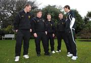 9 February 2009; Irish International player Kevin Kilbane, right, with players, from left, Darragh Dockrell, Thomas Leonard, Ian Brady and Barry Reilly at a photocall to launch the Sporting Fingal Special Olympics team. Portmarnock Hotel, Portmarnock, Co. Dublin. Photo by Sportsfile
