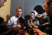 10 February 2009; Tipperary's Diarmuid Fitzgerald speaking to journalists at today’s announcement of plans for the 2009 Halifax GPA Hurling Twinning Programme. The scheme will be expanded over the next twelve months with increased squad visits following the success of last year’s inaugural programme. Clarion Hotel, IFSC, Dublin. Photo by Sportsfile