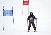 11 February 2009; Katherine Daly, TEAM Ireland, sponsored by eircom, from Dalkey, Co. Dublin, on her way to winning a Bronze medal in a Novice Grade Giant Slalom Event at the Boise- Bogus Basin Mountain Recreation Area. 2009 Special Olympics World Winter Games, Boise, Idaho, USA. Picture credit: Ray McManus / SPORTSFILE