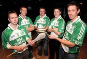 11 February 2009; At the AIB GAA Club Championship Press Conference are Ballyhale Shamrock's from left James 'Cha' Fitzpatrick, Henry Shefflin, Captain Bob Elward, centre, TJ Reid and Michael Fennelly who will take on Portumna in the AIB GAA Hurling Senior Club Championship Semi-Finals on Sunday 22nd at 2.30pm in Thurles. Carrolls Hotel, Knocktopher, Ballyhale, Co. Kilkenny. Picture credit: Matt Browne / SPORTSFILE