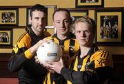 12 February 2009; Pictured at the AIB GAA Club Championship Press Conference are, from left, Crossmaglen's Paul Hearty, captain John Donaldson and Paul McKeown. Crossmaglen will take on Dromcollogher-Broadford in the AIB GAA Football Senior Club Championship Semi-Finals on the 21st of February. Crossmaglen Clubhouse, Crossmaglen, Co. Armagh. Picture credit: Oliver McVeigh / SPORTSFILE