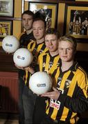 12 February 2009; Pictured at the AIB GAA Club Championship Press Conference are, from left, Crossmaglen's Paul Hearty, captain John Donaldson, Martin Aherne and Paul McKeown. Crossmaglen will take on Dromcollogher-Broadford in the AIB GAA Football Senior Club Championship Semi-Finals on the 21st of February. Crossmaglen Clubhouse, Crossmaglen, Co. Armagh. Picture credit: Oliver McVeigh / SPORTSFILE