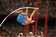 24 August 2015; Ivan Horvat of Croatia during the final of the Men's Pole Vault. IAAF World Athletics Championships Beijing 2015 - Day 3, National Stadium, Beijing, China. Picture credit: Stephen McCarthy / SPORTSFILE