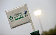 22 August 2015; General view of a Women's Seven's flag and logo. Women's Sevens Rugby Tournament, Pool C, Ireland v South Africa. UCD, Belfield, Dublin. Picture credit: Brendan Moran / SPORTSFILE