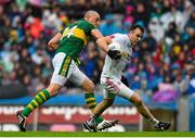 23 August 2015; Cathal McCarron, Tyrone, in action against Kieran Donaghy, Kerry. GAA Football All-Ireland Senior Championship, Semi-Final, Kerry v Tyrone. Croke Park, Dublin. Picture credit: Ramsey Cardy / SPORTSFILE
