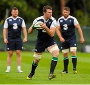 25 August 2015; Ireland's Peter O'Mahony in action during squad training. Ireland Rugby Squad Training. Carton House, Maynooth, Co. Kildare. Picture credit: Seb Daly / SPORTSFILE