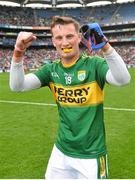 23 August 2015; Stephen O'Sullivan, Kerry, celebrates his side's victory. Electric Ireland GAA Football All-Ireland Minor Championship, Semi-Final, Derry v Kerry. Croke Park, Dublin. Picture credit: Ramsey Cardy / SPORTSFILE