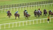 23 August 2015; An Saighdiur, second from left, with Declan McDonogh up, on their way to winning the Sycamore Lodge Equine Hospital Handicap. Horse Racing from the Curragh. Curragh, Co. Kildare. Picture credit: Cody Glenn / SPORTSFILE