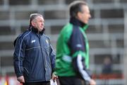 8 February 2009; Clare manager Mike McNamara, left, and Limerick manager Justin McCarthy during the match. Allianz GAA National Hurling League, Division 1, Round 1, Limerick v Clare, Gaelic Grounds, Limerick. Picture credit: Brian Lawless / SPORTSFILE