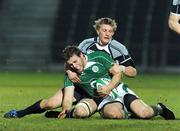 13 February 2009; Darren Cave, Ireland A, is tackled by Ben Cairns, Scotland A. A International, Ireland A v Scotland A. RDS, Dublin. Picture credit: Stephen McCarthy / SPORTSFILE